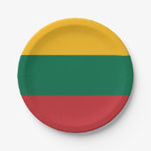 litauische Flagge Pappteller (Vorderseite)