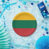 litauische Flagge Pappteller (Party)