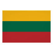 litauische Flagge Poster (Vorderseite)