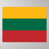 litauische Flagge Poster (Vorne)