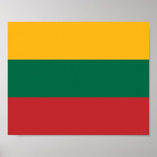 litauische Flagge Poster (Vorne)