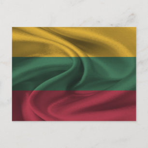 litauische Flagge Postkarte