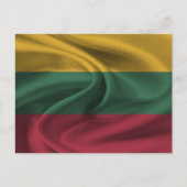 litauische Flagge Postkarte (Vorderseite)