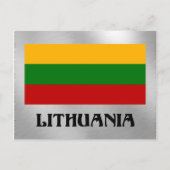 litauische Flagge Postkarte (Vorderseite)