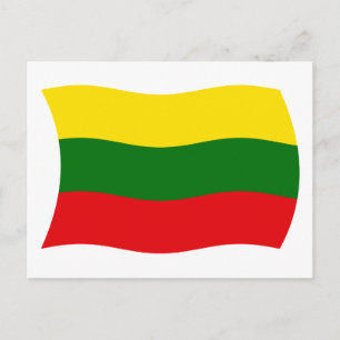 litauische Flagge Postkarte