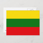 litauische Flagge Postkarte (Vorne/Hinten)