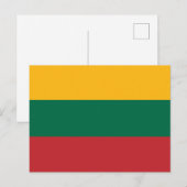 litauische Flagge Postkarte (Vorne/Hinten)