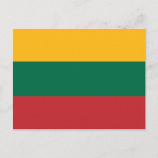 litauische Flagge Postkarte (Vorderseite)