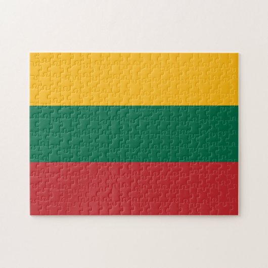 litauische Flagge Puzzle (Horizontal)