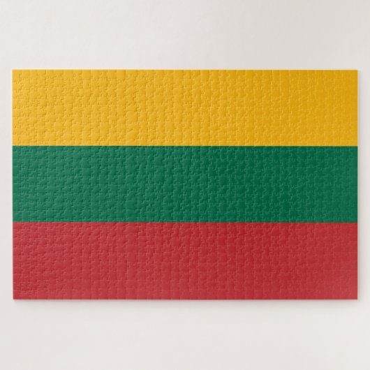 litauische Flagge Puzzle (Horizontal)