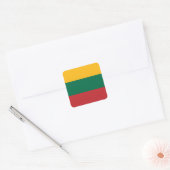 litauische Flagge Quadratischer Aufkleber (Umschlag)