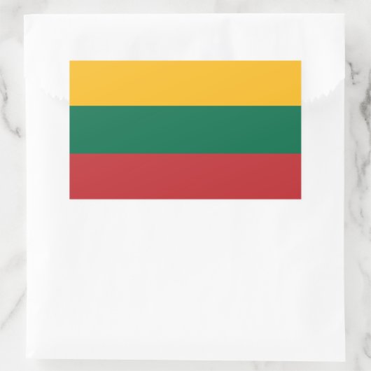 litauische Flagge Rechteckiger Aufkleber (Tasche)