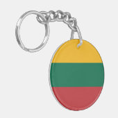 litauische Flagge Schlüsselanhänger (Vorderseite links)