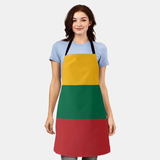 litauische Flagge Schürze (Getragen)