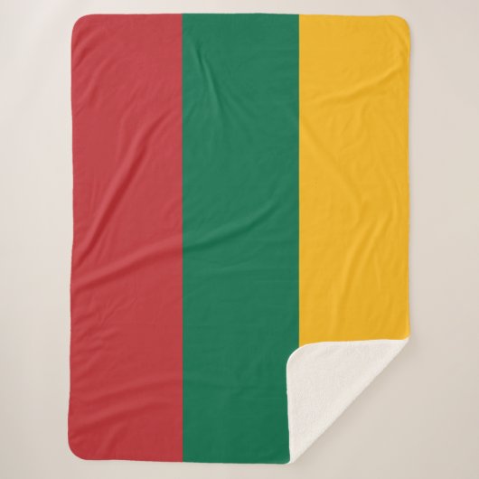 litauische Flagge Sherpadecke (Vorderseite)