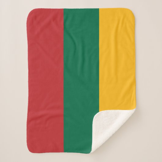 litauische Flagge Sherpadecke (Vorderseite)