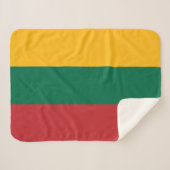 litauische Flagge Sherpadecke (Vorderseite (Horizontal))
