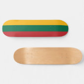 litauische Flagge Skateboard (Horizontal)