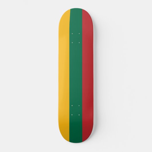 litauische Flagge Skateboard (Vorderseite)