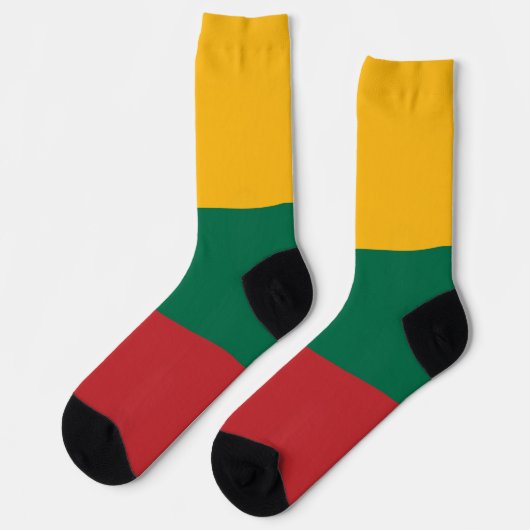 litauische Flagge Socken (Linkes Detail)