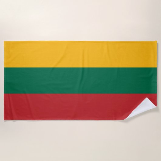 litauische Flagge Strandtuch (Vorderseite)