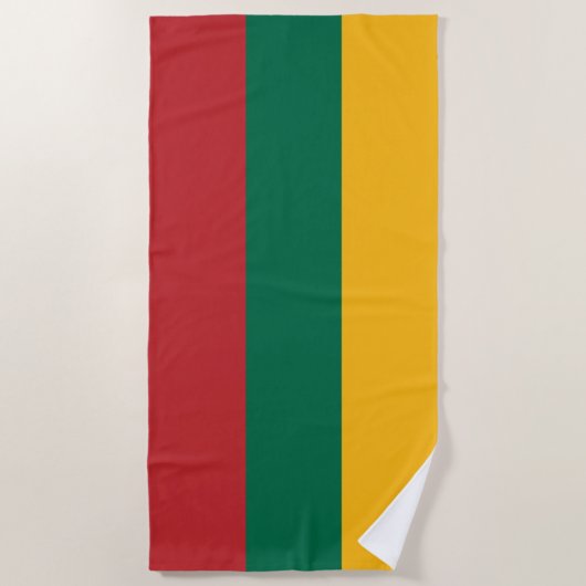 litauische Flagge Strandtuch (Vorderseite)