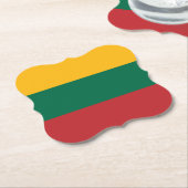 litauische Flagge Untersetzer (angewinkelt)