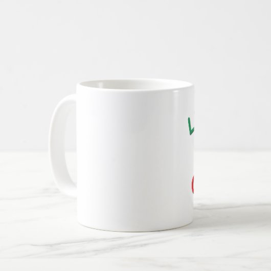 Litauische Großmutter Kaffeetasse (Vorderseite Links)