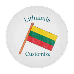 Litauische Landesflagge Thunder_Cove Schneidebrett