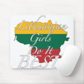 Litauische Mädchen tun es Bestes! Mousepad (Mit Mouse)