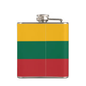 Litauische Nationalflagge des Unabhängigkeitstages Flachmann (Rückseite)