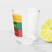 Litauische Nationalflagge des Unabhängigkeitstages Schnapsglas (Rechts)