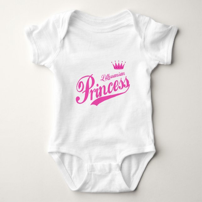litauische Prinzessin Baby Strampler (Vorderseite)