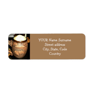Litauische Rücksendeadressen-Aufkleber Bier Alus L
