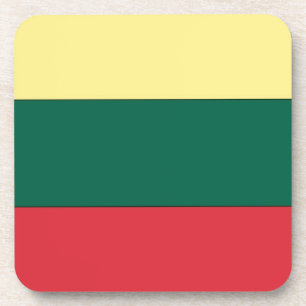 Litauische Staatsflagge Getränkeuntersetzer