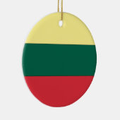 Litauische Staatsflagge Keramik Ornament (Rechts)