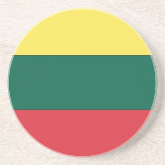 Litauische Staatsflagge Untersetzer (Vorne)