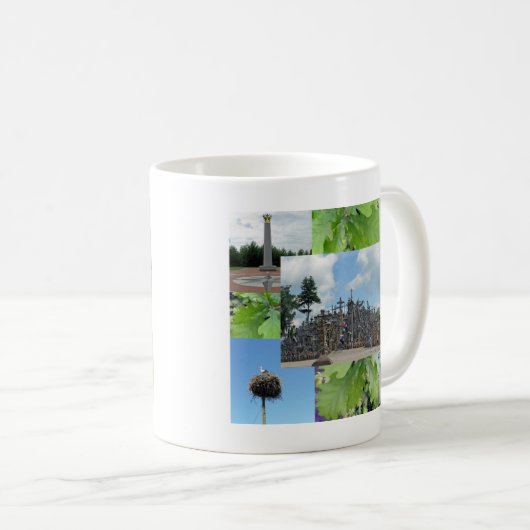 Litauische Standorte Kaffeetasse (VorderseiteRechts)