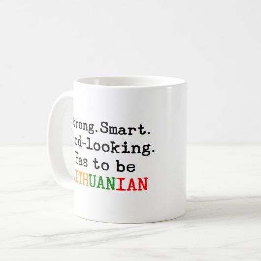 litauische Stärke Kaffeetasse (Vorderseite Links)