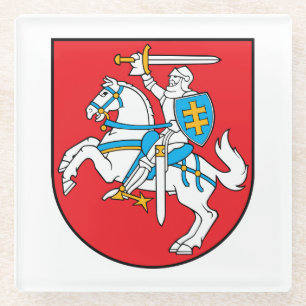 Litauische Vytis Glasuntersetzer