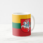 Litauische Vytis Kaffeetasse (VorderseiteRechts)