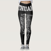 litauische Wappen Leggings (Vorderseite)