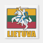 litauische Wappen Magnet (Vorne)