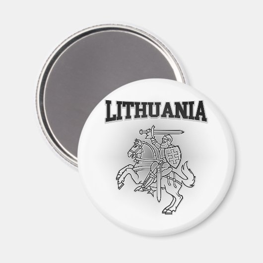 litauische Wappen Magnet (Vorderseite/Rückseite)