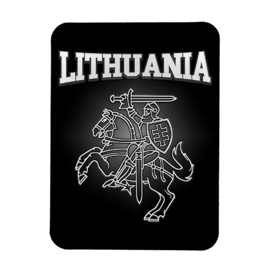 litauische Wappen Magnet (Vertikal)