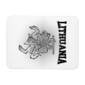 litauische Wappen Magnet (Horizontal)