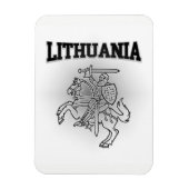litauische Wappen Magnet (Vertikal)