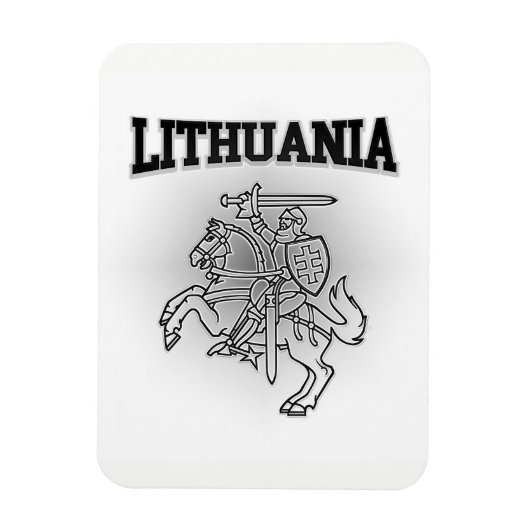 litauische Wappen Magnet (Vertikal)