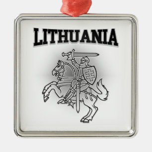 litauische Wappen Ornament Aus Metall