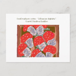 litauische Weihnachtstradition Feiertagspostkarte